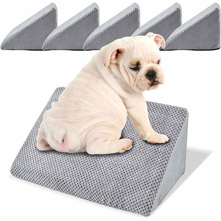 Low Angled Pet Ramps Anti-slip Strip Dog Stairs Ramp Step Foam Dog Stairs for Small Injured Dogs and Older Cats