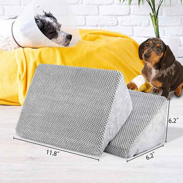 Low Angled Pet Ramps Anti-slip Strip Dog Stairs Ramp Step Foam Dog Stairs for Small Injured Dogs and Older Cats