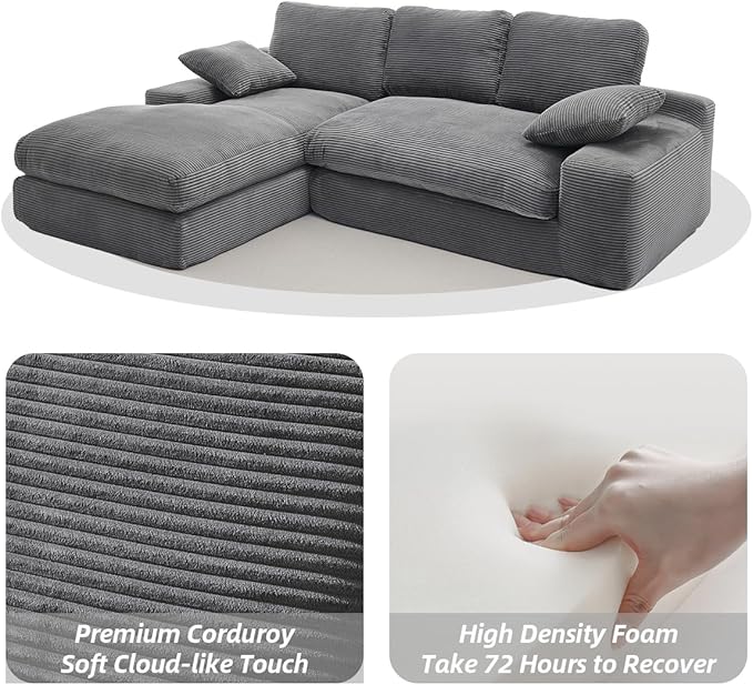 98" Living Room L Shape Modular Combination Sofa