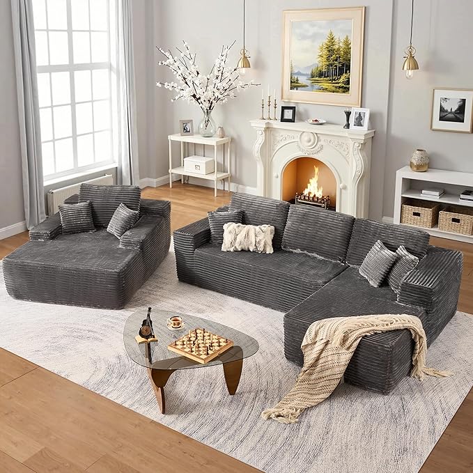 106" L-Shape Modular Combination Sofa Set