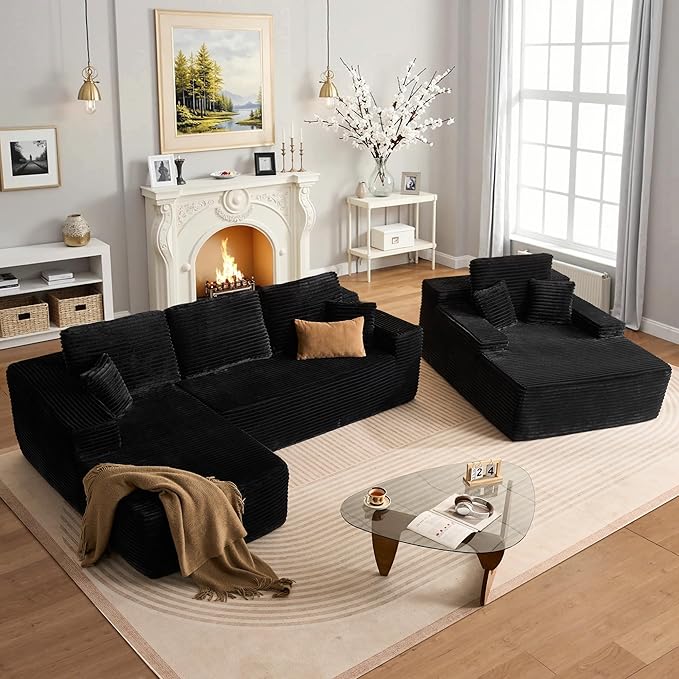 106" L-Shape Modular Combination Sofa Set