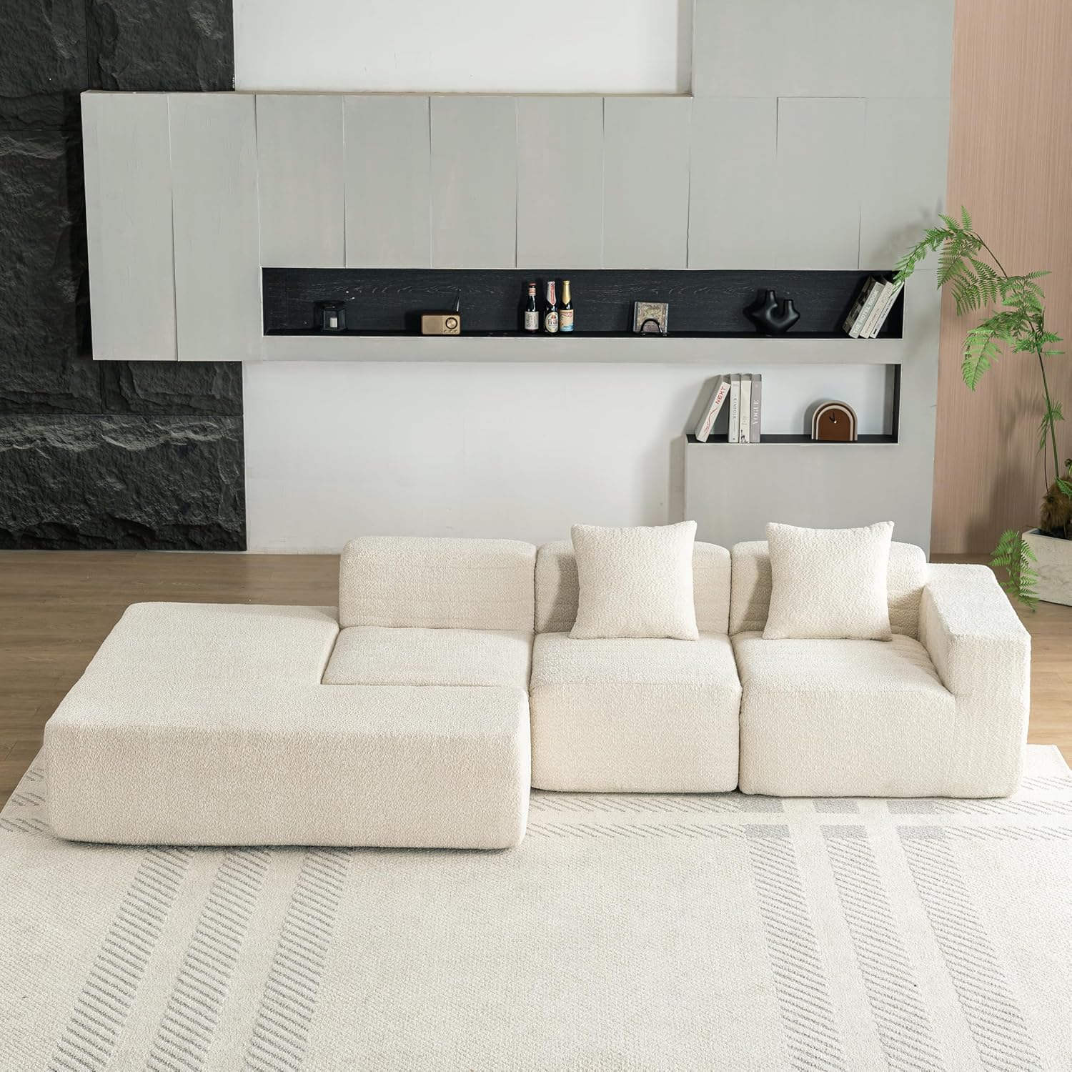 Full-Compression Modular Sectional Sofa Couch for Living Room