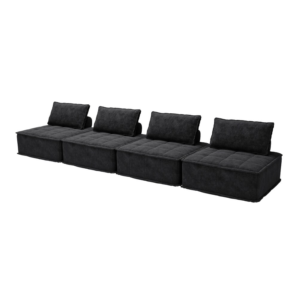 Free Combination Modular Chenille Upholstered Module Sofa