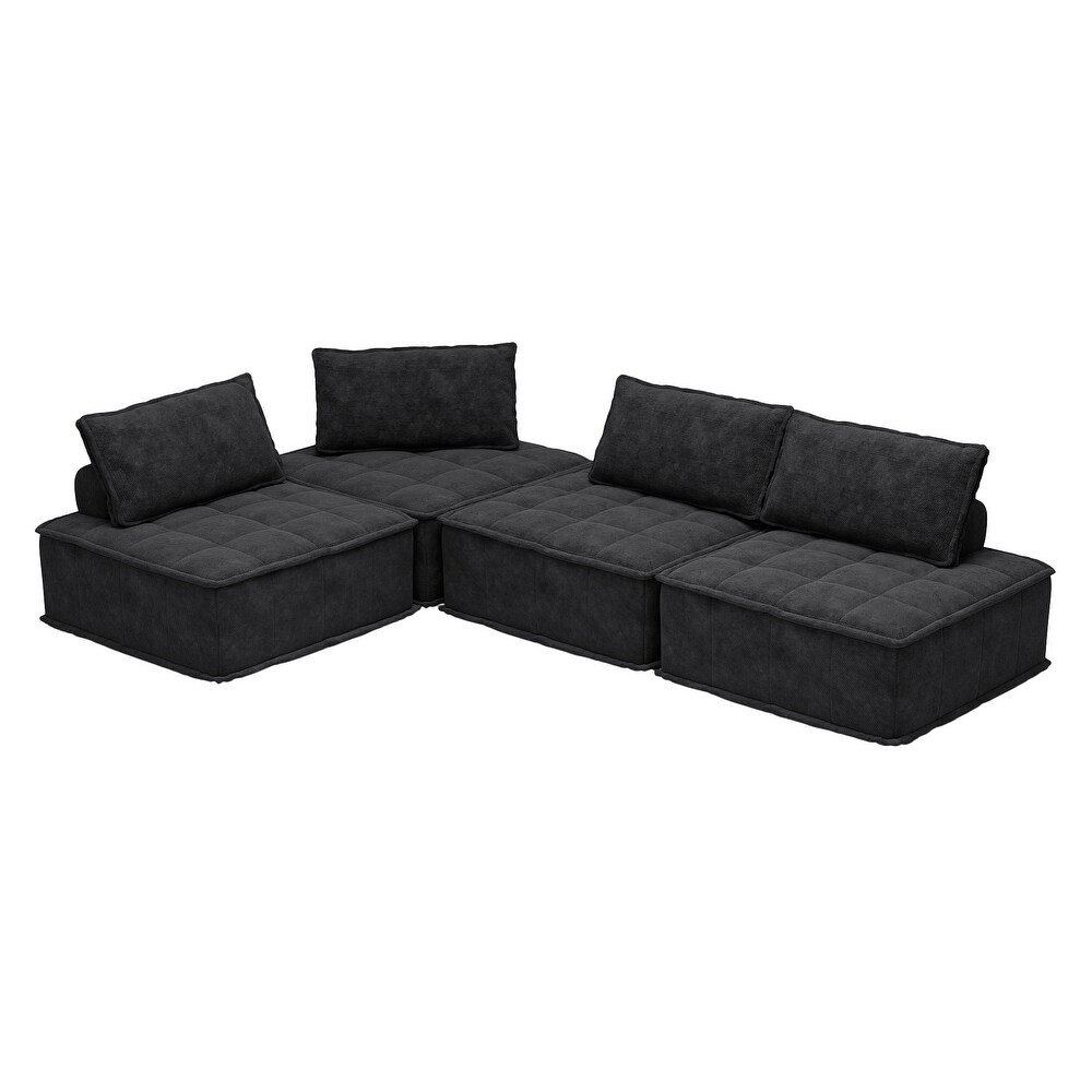 Free Combination Modular Chenille Upholstered Module Sofa