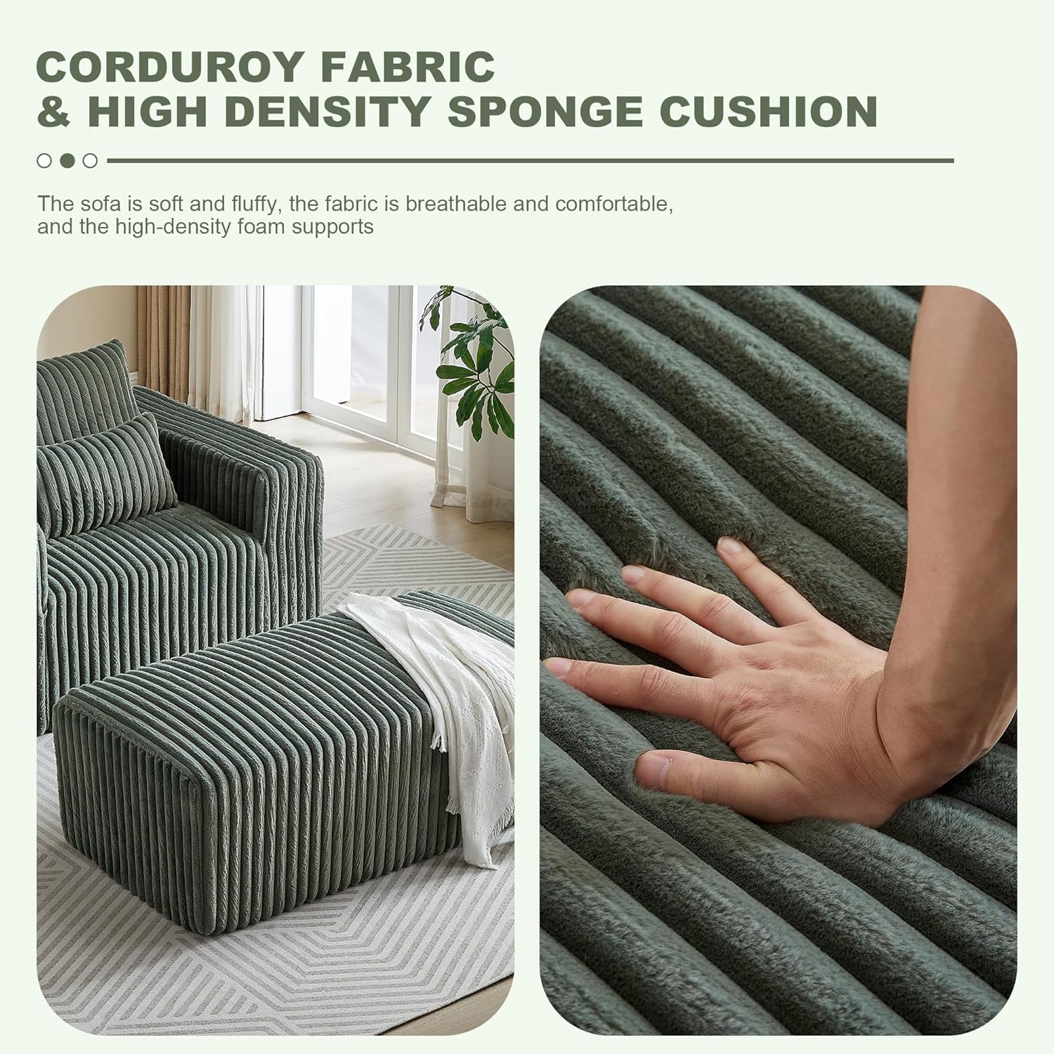 Compressed Chaise Longue Chair With Three Pillow