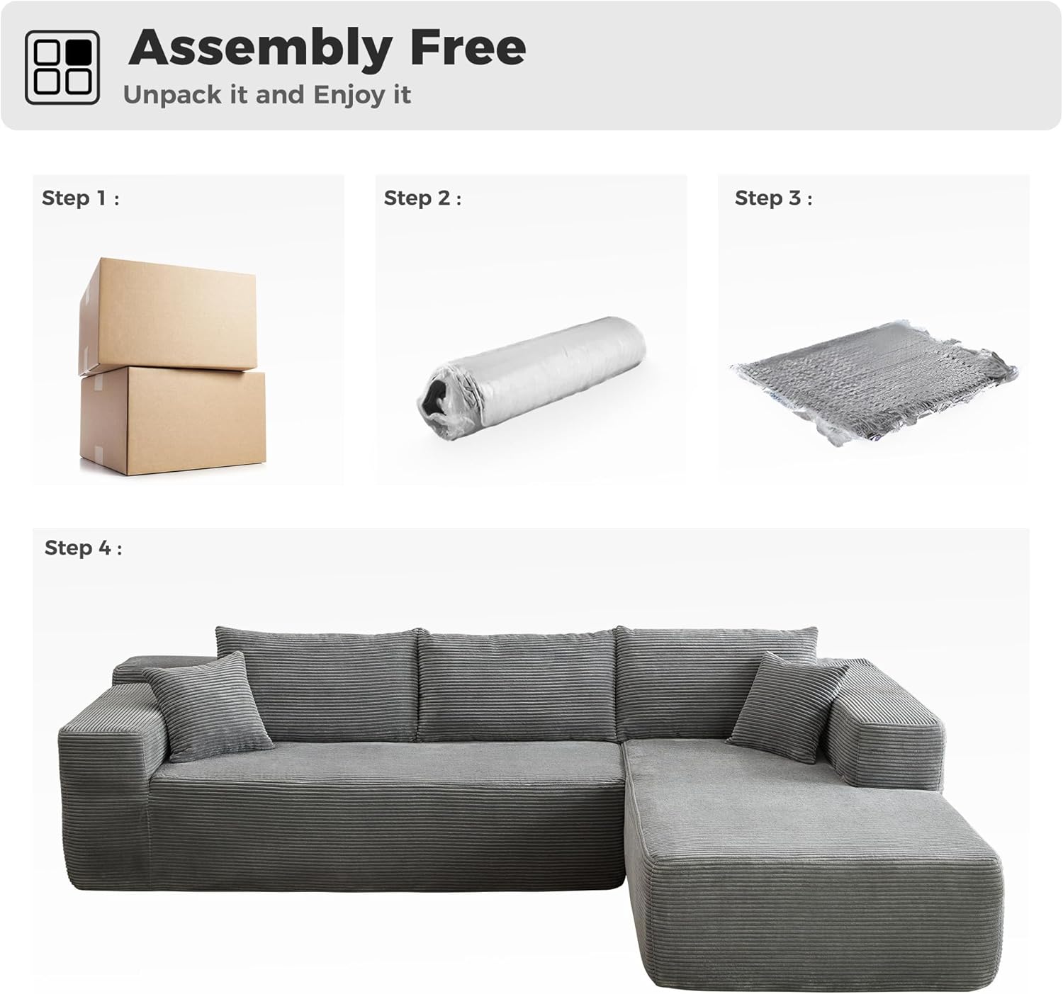 Customize Living Room Furniture Vacuum Compression Sofa