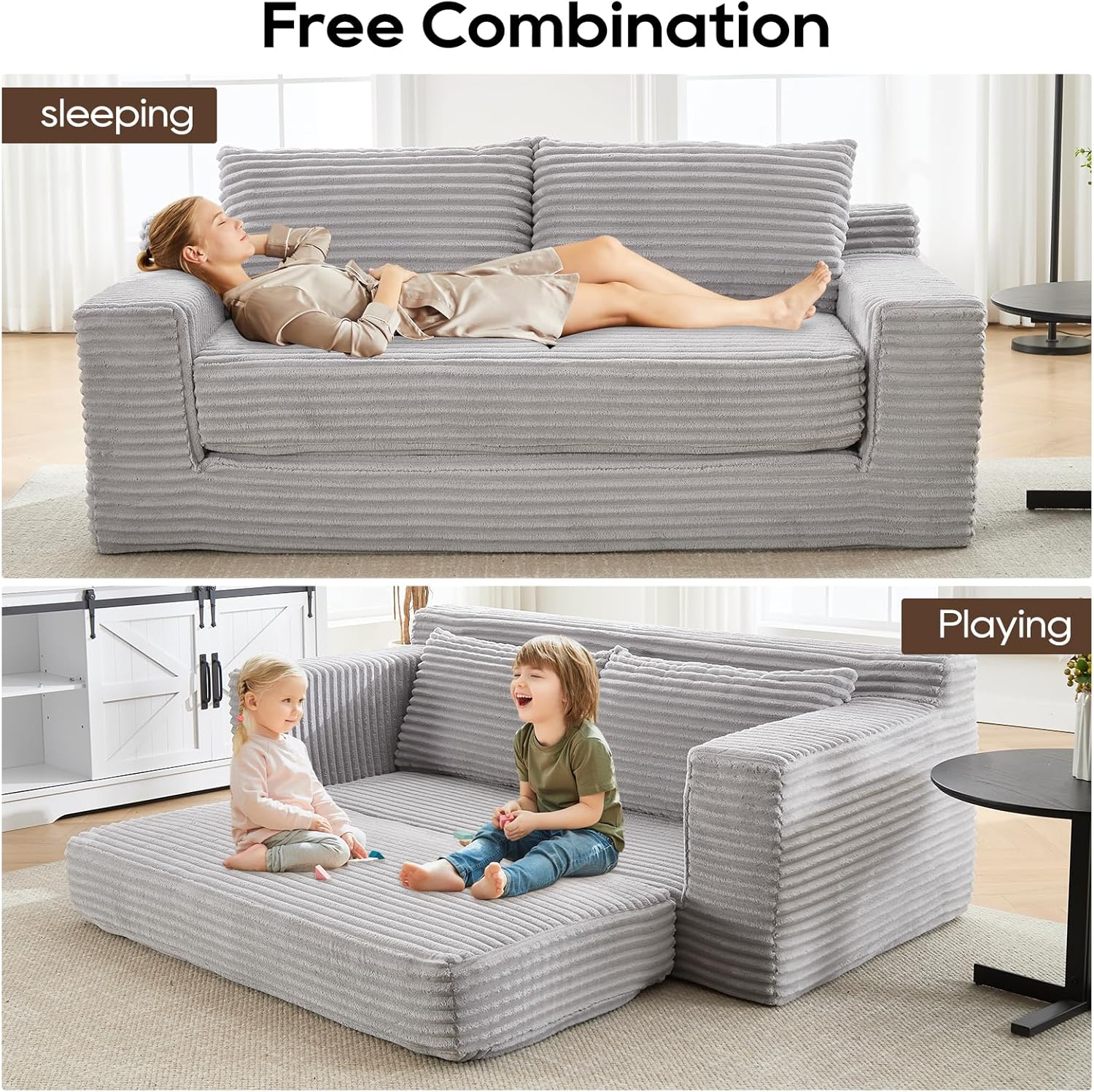 70" Loveseat Compression Sofa with Comfy Deep Seat for Living Room, Apartment