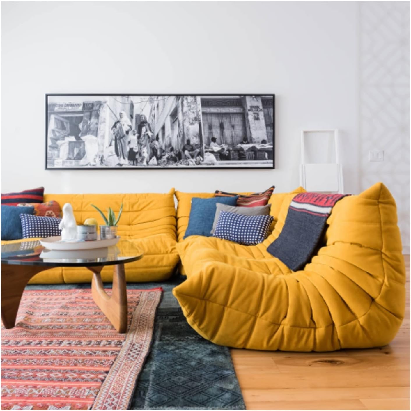 High Density Sponge Suede Single Sofa