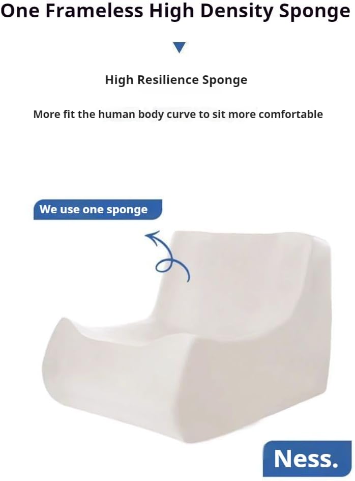 High Density Sponge Suede Single Sofa