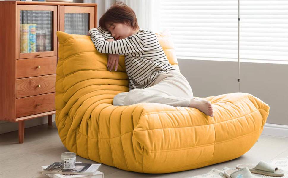 High Density Sponge Suede Single Sofa