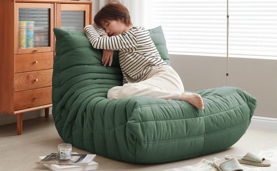 High Density Sponge Suede Single Sofa
